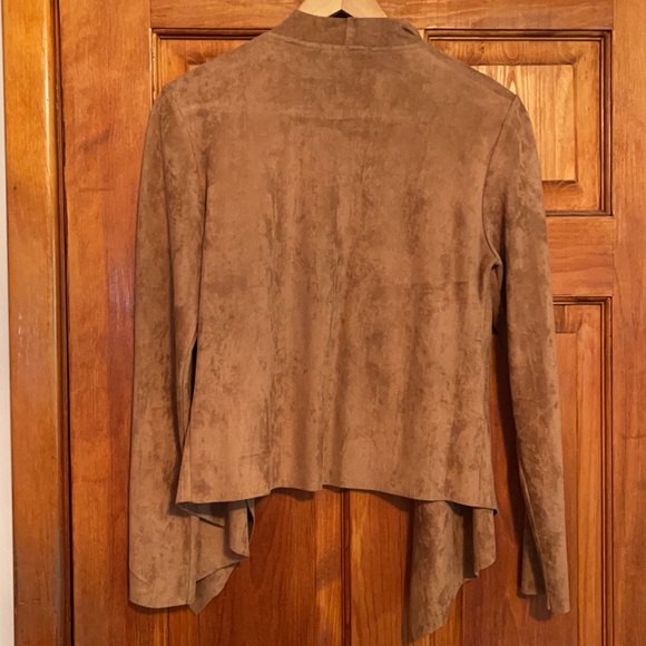 Missguided Draped Suede Blazer - Picture 2 of 3